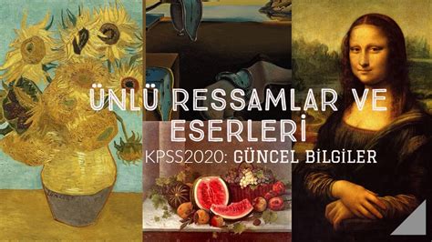 Dünyaca ünlü ressamlar ve eserleri Türk tablo